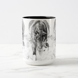 Slidin' in zweifarbige tasse