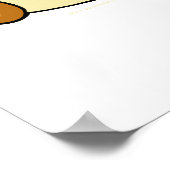 Sliding blue Bruce Poster (Ecke)