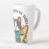 Sliding Cat Fun & Playful Vibes Milchtasse (Rechte Ecke)