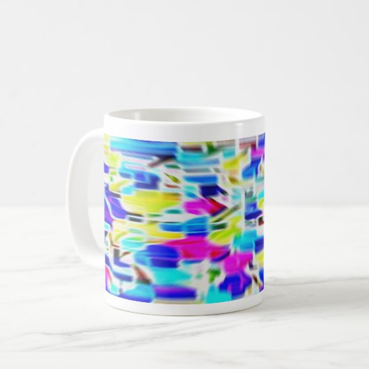 Sliding Color Lines Kaffeetasse (Vorderseite Links)