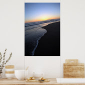 Sliding - Sunset Beach Kalifornien Poster (Küche)