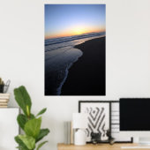 Sliding - Sunset Beach Kalifornien Poster (Heimbüro)