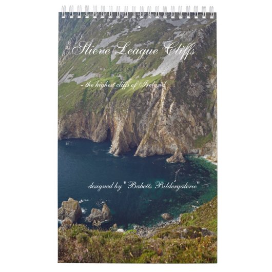 Slieve League Cliffs Ireland Kalender (Rückseite)