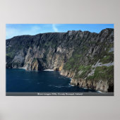 Slieve League Cliffs, Landkreis Donegal, Irland Poster (Vorne)