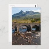 Sligachan Bridge, Insel Skye, Schottland Postkarte (Vorne/Hinten)