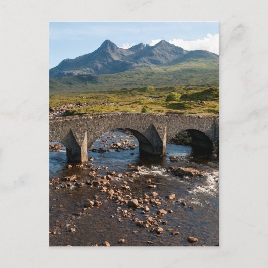 Sligachan Bridge, Insel Skye, Schottland Postkarte (Vorderseite)