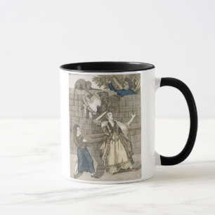 Slight von der Hand durch Affe oder der Dame Head Tasse