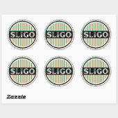 Sligo City Pride Emblem – Irish Identity Runder Aufkleber (Blatt)