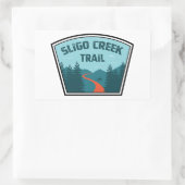 Sligo Creek Rechteckiger Aufkleber (Tasche)