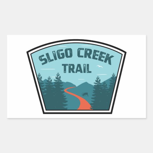 Sligo Creek Rechteckiger Aufkleber (Vorderseite)