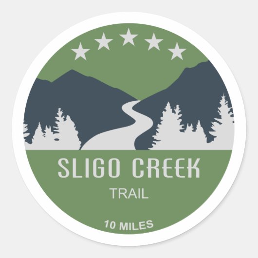 Sligo Creek Runder Aufkleber (Vorderseite)