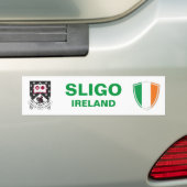 Sligo Ireland Wappen und Irish Flag Autoaufkleber (Auf Auto)