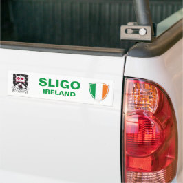 Sligo Ireland Wappen und Irish Flag Autoaufkleber