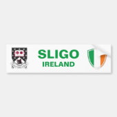 Sligo Ireland Wappen und Irish Flag Autoaufkleber (Vorne)