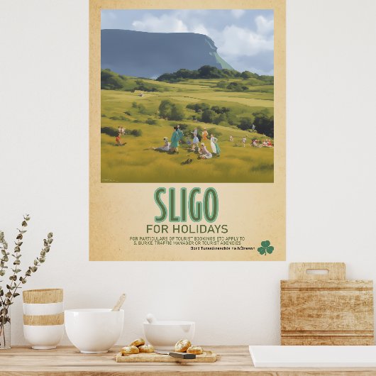Sligo Irland, Retro Irish Travel Advert Poster (Küche)