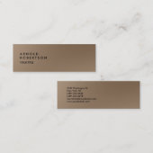Slim Browny Trendy Beruflich Business Card Mini Visitenkarte (Vorne/Hinten)