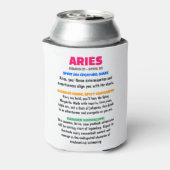 Slim Can Cooler Shark Aries Zodiac AW Dosenkühler (Kanne Rückseite)