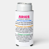 Slim Can Cooler Shark Aries Zodiac Selters Dosenkühler (Seltzer Rückseite)