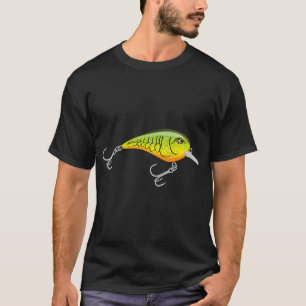 Slim Craw Crankbait Angelköder - Chartreuse Root T-Shirt