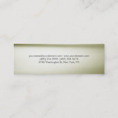 Slim Einzigartig Moderne Minimalistische Schlichte Mini Visitenkarte (Rückseite)