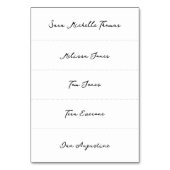 Slim Elegante Moderne romantische Hochzeitsfeiern  Tischnummer (Vorderseite)