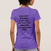 Slim Fit T-Shirt : Kann nicht jeden (lila) (Rückseite)