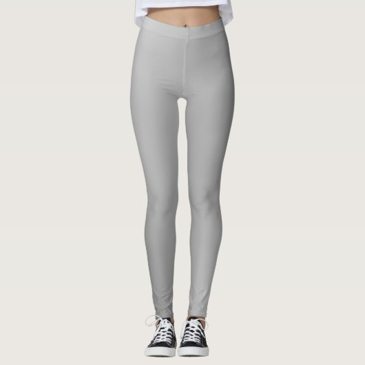 Slim Look Soft Silver Gradient Leggings (Vorderseite)