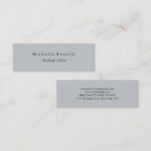 Slim Mini Gray doppelseitige Visitenkarte (Vorne/Hinten)