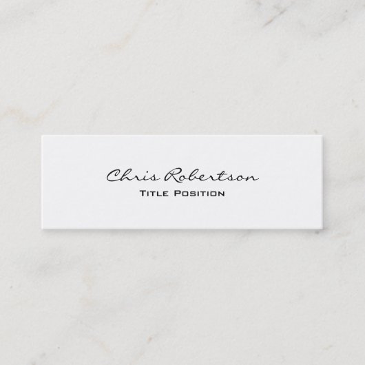 Slim Modern modische, stilvolle Visitenkarte (Vorderseite)