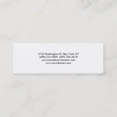 Slim Modern modische, stilvolle Visitenkarte (Rückseite)