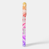 Slim Rainbow Doodle iPhone 16 Fall Case-Mate iPhone Hülle (Rückseite / Rechts)