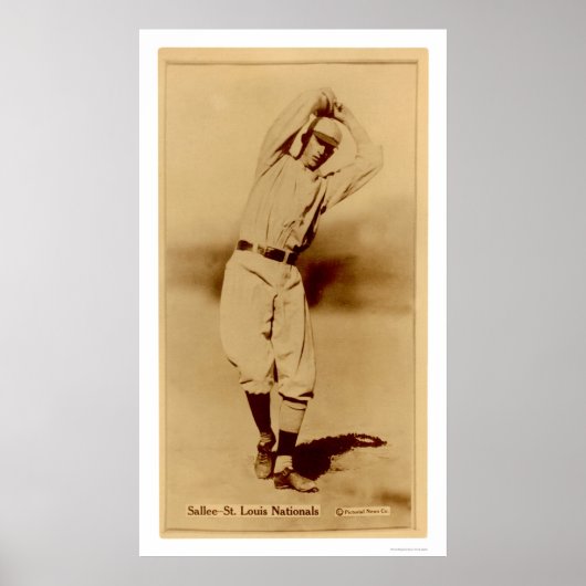 Slim Sallee Kardinals Baseball 1914 Poster (Vorne)