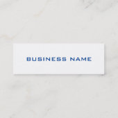 Slim Schwarz-weiß Unique Manager Business Card Mini Visitenkarte (Rückseite)