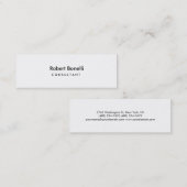 Slim Skinny Two Side Consultant Business Card Mini Visitenkarte (Vorne/Hinten)