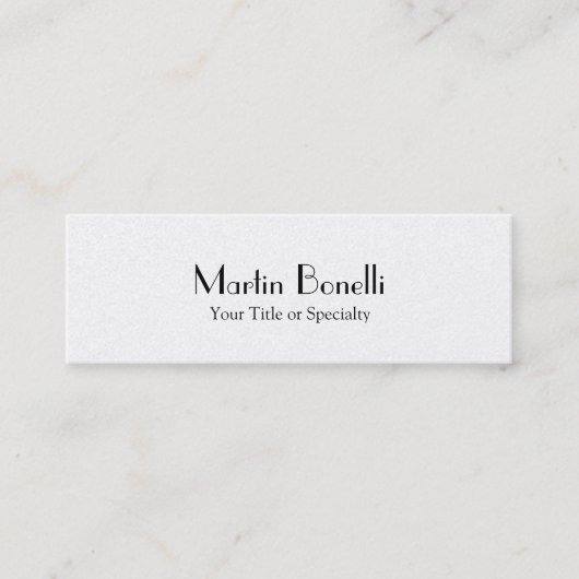 Slim Special Einzigartig Beruflich Mini Visitenkarte (Vorderseite)