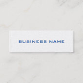 Slim Trendy Unique Manager Business Card Mini Visitenkarte (Rückseite)