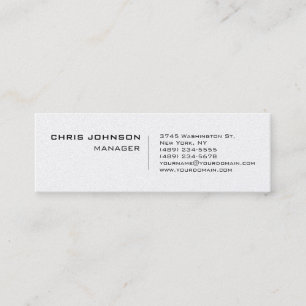 Slim Trendy Unique Manager Business Card Mini Visitenkarte