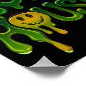 Slime Acid House Rave Electronic Music Lovers Stic Poster (Ecke)