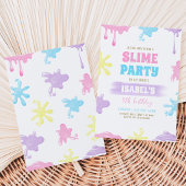 Slime Birthday Party Einladung