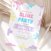 Slime Birthday Party Einladung
