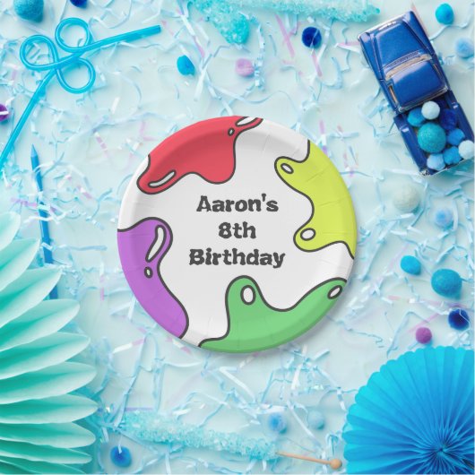 Slime Birthday Party Pappteller (Party)