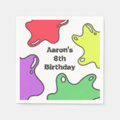 Slime Birthday Party Serviette (Vorderseite)