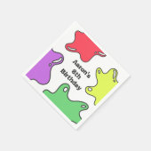 Slime Birthday Party Serviette (Ecke)