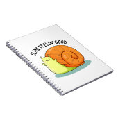 Slime Feelin Good Funny Snail Pub Notizblock (Rechte Seite)