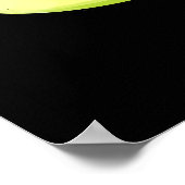 Slime Feelin Good Funny Snail Pun Dark BG Poster (Ecke)