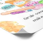 Slime-Geburtstagsfeier-Slim-Station Poster (Ecke)