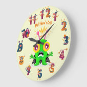 Slime Monster namens Kids Wall Clock Cool Große Wanduhr (Winkel)