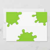 Slime Party Birthday Foto Einladung (Rückseite)