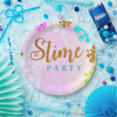 Slime Pastel Birthday Party Paper Plate Pappteller (Party)