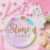 Slime Pastel Birthday Party Paper Plate Pappteller (Party)